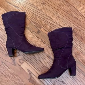 Easy Street Women's Mid Calf Boots (Purple)